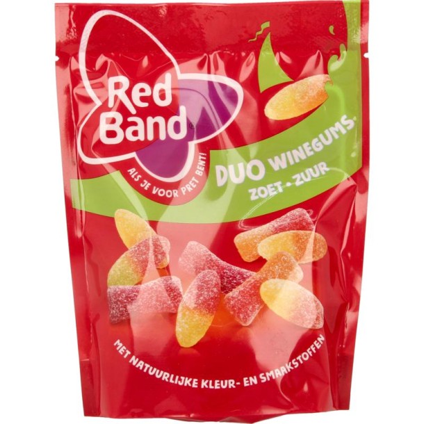 Red Band Winegums duo zoet zuur (205 Gram)