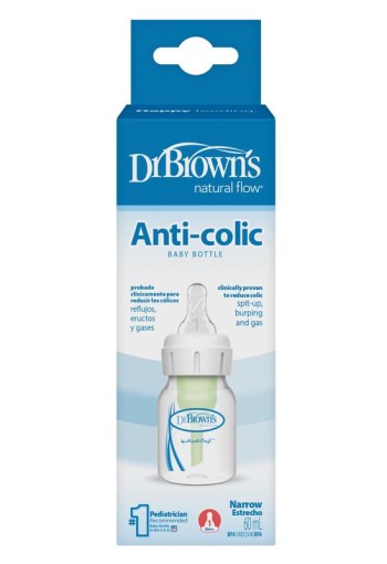 Dr Brown's Option+ anti colic fles 60ml (1 Stuks)