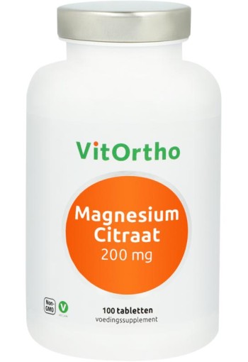 Vitortho Magnesium citraat 200 mg (100 Tabletten)