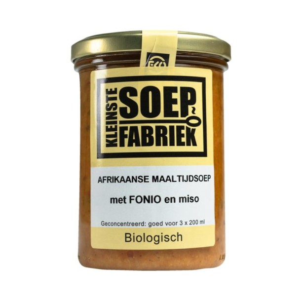Kleinstesoepfabr Afrikaanse maaltijdsoep met fonio en miso bio (400 Milliliter)