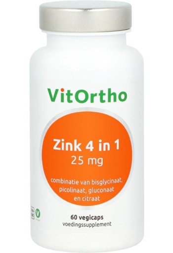 Vitortho Zink 4 in 1 (60 Vegetarische capsules)