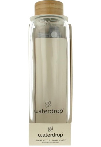 Waterdrop Glazen drinkfles edition clean glas 600ml (1 Stuks)