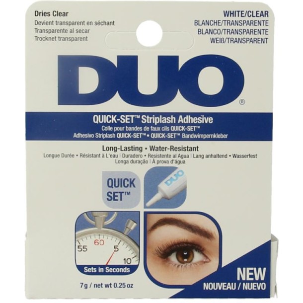 DUO Quickset striplash adhesive white/clear (7 Gram)