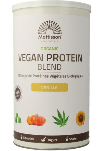 Mattisson Organic vegan protein blend vanilla (400 Gram)