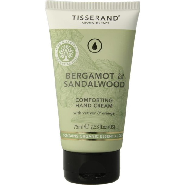Tisserand Handcreme bergamot & sandelhout (75 Milliliter)