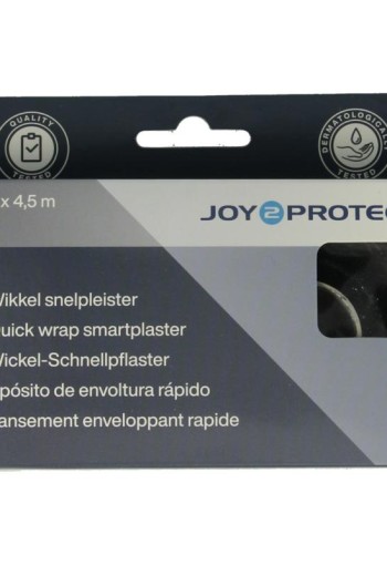 Joy2Protect Wikkel snelpleister 2,5 cm x 4,5 m (2 Rol)