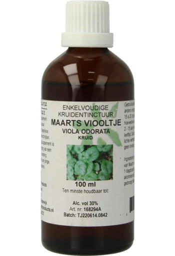 Natura Sanat Viola odorata herb / maarts viooltje tinctuur (100 Milliliter)