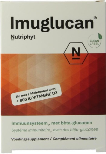Nutriphyt Imuglucan (30 Vegetarische capsules)