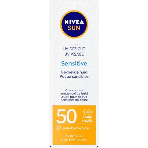 NIVEA SUN Gezichtszonnecrème Sensitive SPF 50 50 ML