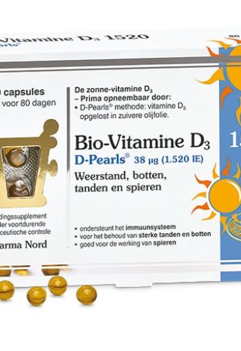 Pharma Nord Bio vitamine D3 38 mcg (80 Capsules)