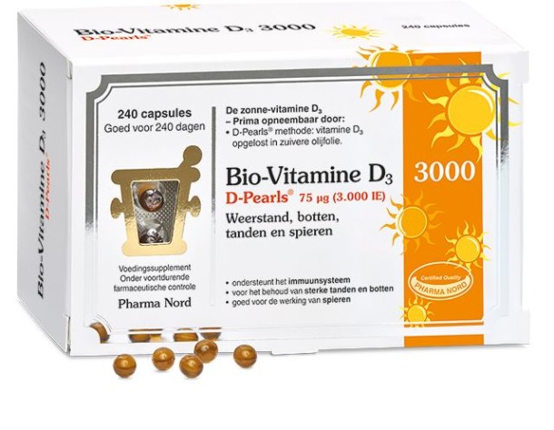 Pharma Nord Bio vitamine D3 75 mcg (240 Capsules)