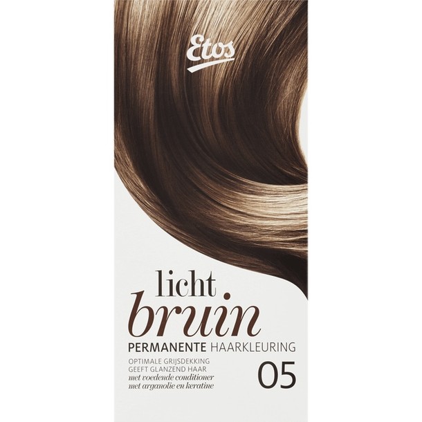 Etos Permanente Haarkleuring 05 Licht Bruin 120 ml 