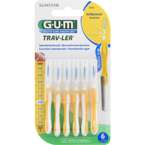 Gum Trav-Ler Geel Tandenragers 1,3 MM