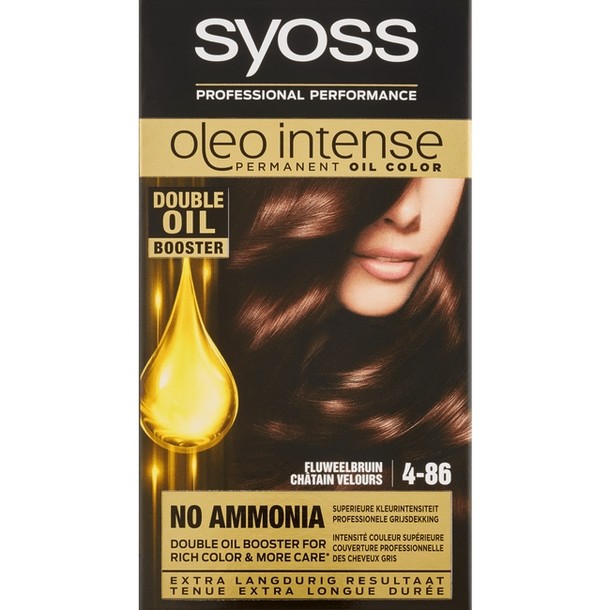 Syoss Oleo Intense Permanent Oil Color 4-86 Fluweel Bruin 115 ml