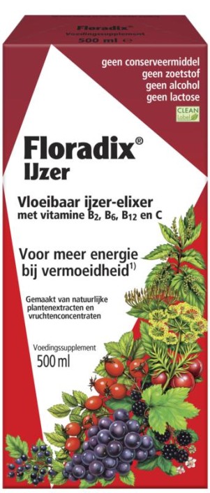 Salus Floradix ijzer elixer (500 Milliliter)