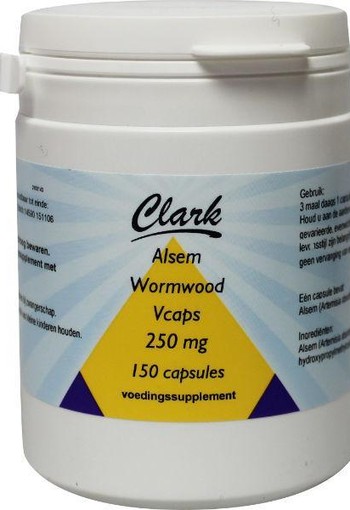 Clark Alsem/wormwood (150 Vegetarische capsules)