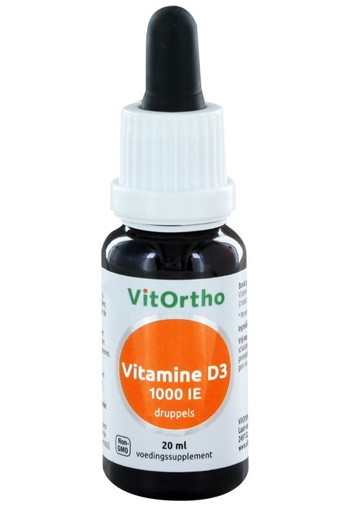 Vitortho Vitamine D3 1000IE druppels (20 Milliliter)