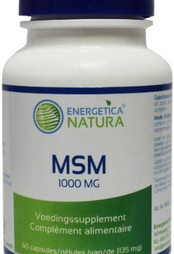 Energetica Nat MSM 1000mg (60 Capsules)