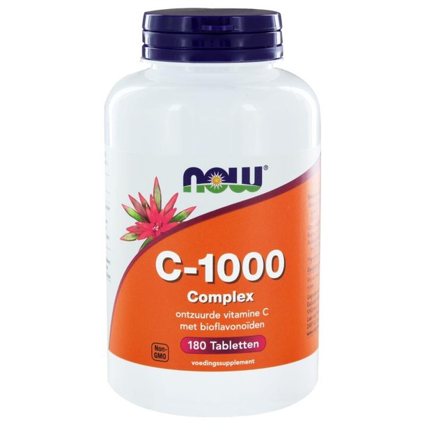 NOW Vitamine C 1000mg complex (180 Tabletten)