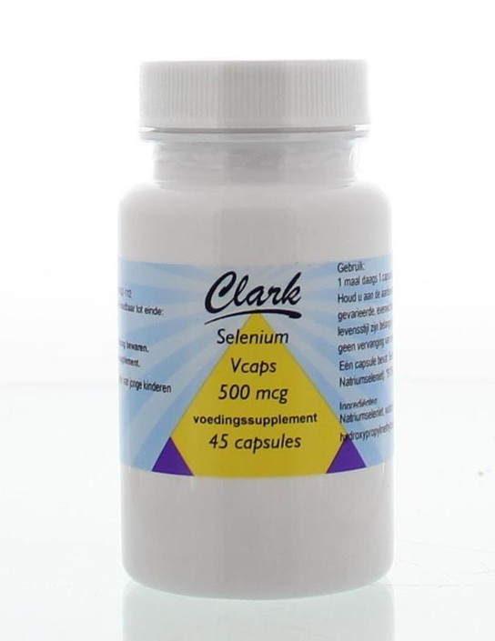 Clark Selenium 500mcg (Natrium Seleniet) (45 Vegetarische capsules)