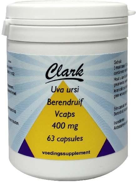 Clark Uva ursi 400mg (63 Vegetarische capsules)