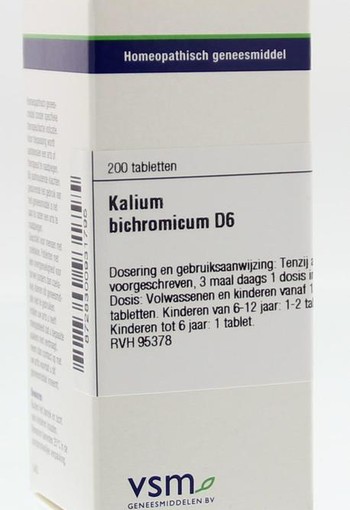 VSM Kalium bichromicum D6 (200 Tabletten)