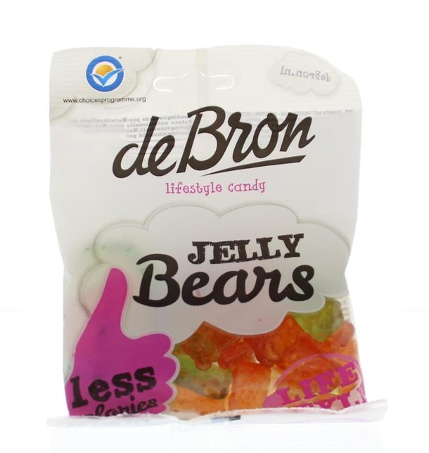 De Bron Gombeertjes/jelly bears suikervrij (90 Gram)