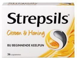 Strepsils Citroen & honing (36 Zuigtabletten)