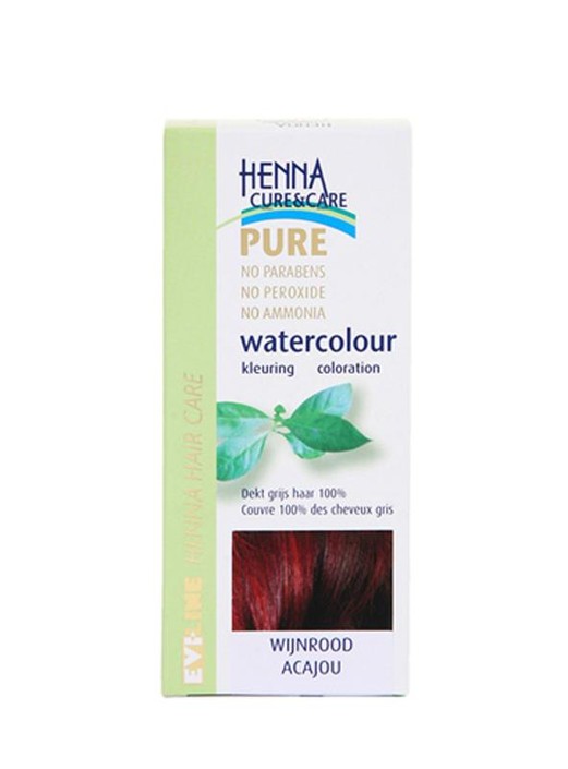 Henna Cure & Care Watercolour wijnrood (5 Gram)