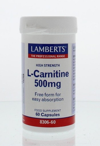 Lamberts L-Carnitine 500mg (60 Vegetarische capsules)