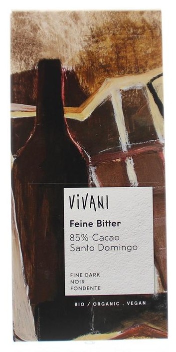 Vivani Chocolade puur delicaat 85% Santo Domingo bio (100 Gram)