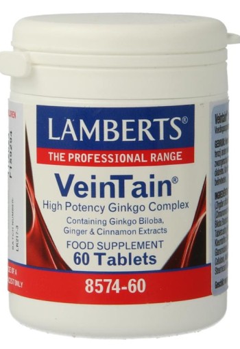 Lamberts Veintain (met ginkgo, kaneel) (60 Tabletten)