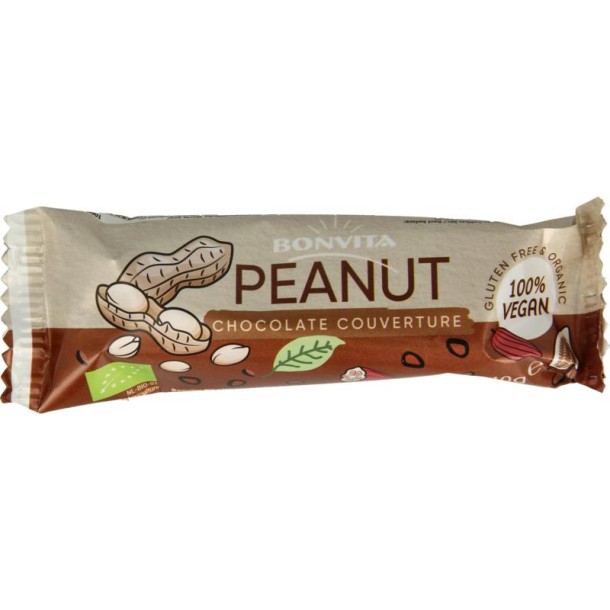 Bonvita Bonbarr choco peanut bar bio (40 Gram)