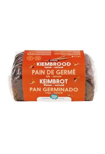 Terrasana Gekiemd brood naturel / tarwe bio (400 Gram)