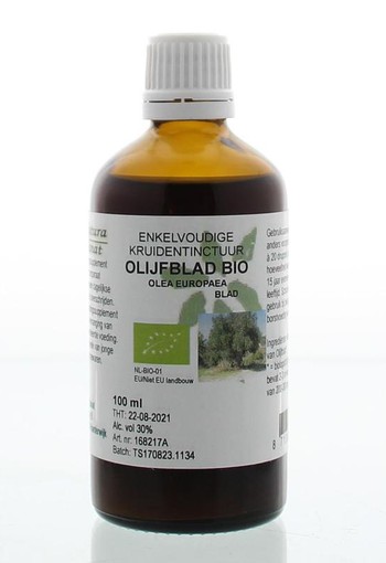 Natura Sanat Olea europaea folia / olijfblad tinctuur bio (100 Milliliter)