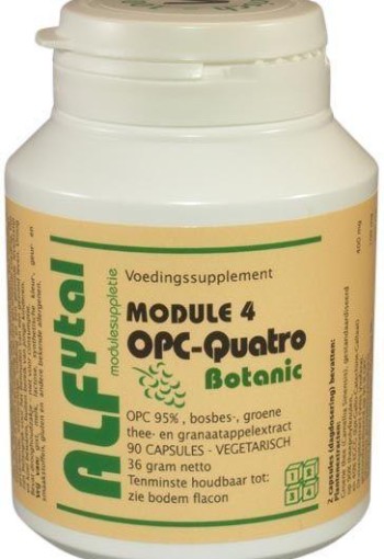 Alfytal OPC-quatro botanic met 4 polyfenolen (90 Vegetarische capsules)