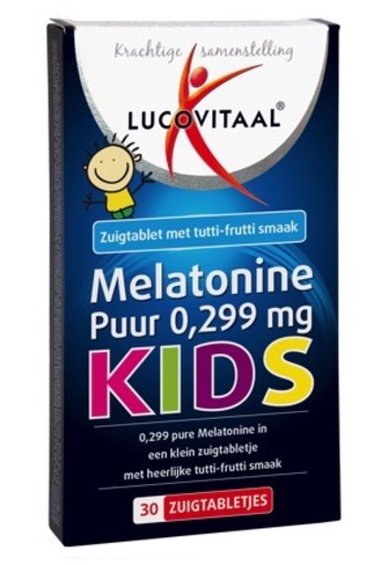 Lucovitaal Melatonine Kids Puur 0.299 Mg 30tb