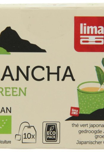 Lima Green bancha thee builtjes bio (10 Zakjes)