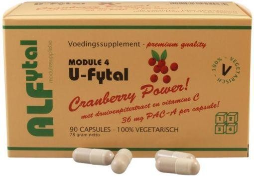 Alfytal U-fytal cranberry power met vitamine C en OPC (90 Vegetarische capsules)