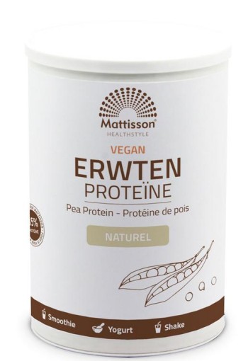 Mattisson Absolute erwten proteine naturel vegan (350 Gram)