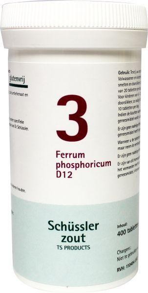 Pfluger Ferrum phosphoricum 3 D12 Schussler (400 Tabletten)