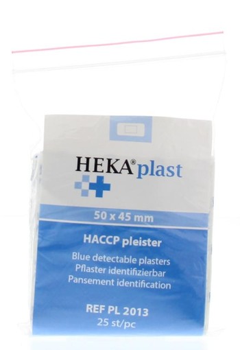 Heka HACCP pleisters blauw 50 x 45mm (25 Stuks)