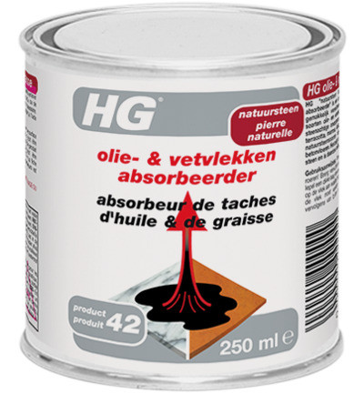 Hg Natuursteen Olie & Vlek Absorbeerder 42 250ml