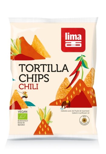 Lima Tortilla chips chili bio (90 Gram)