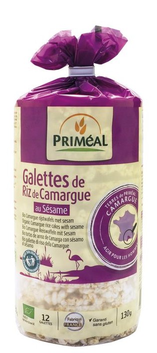 Primeal Rice cakes camargue with sesam bio (130 Gram)