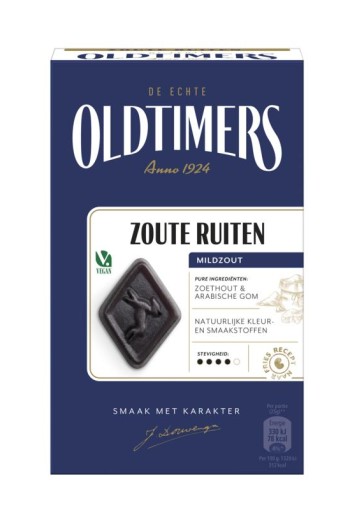 Oldtimers Zoute ruiten (235 Gram)