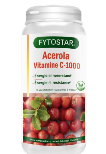 Fytostar Vitamine C 1000 acerola (60 Zuigtabletten)