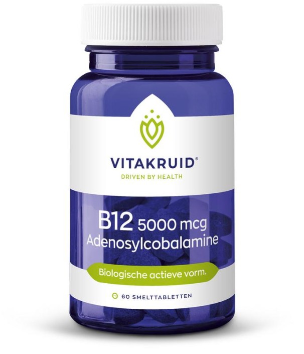 Vitakruid B12 5000 mcg adenosylcobalamine (60 Smelttabletten)