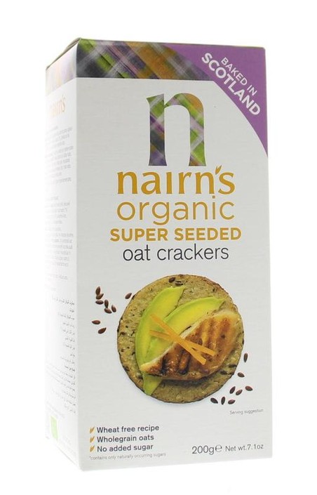 Nairns Oatcakes organic seeded bio (200 Gram)