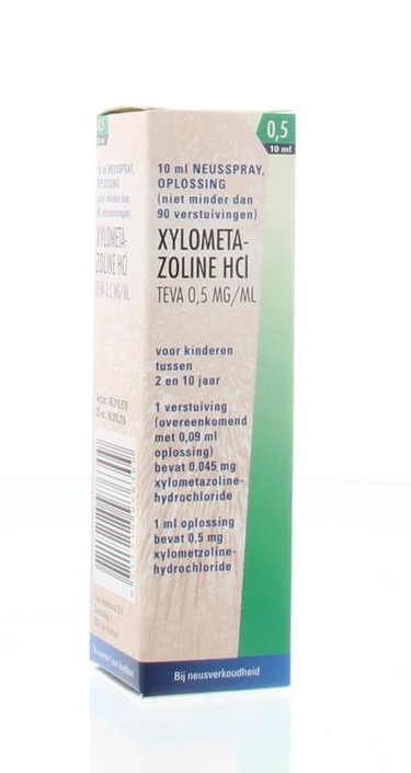 Teva Xylometazoline 0.5mg spray (10 Milliliter)
